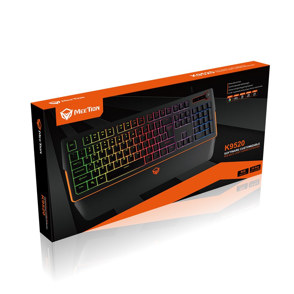 Gaming Keyboard USB Αγγλικό US Meetion K9520 - Image 6