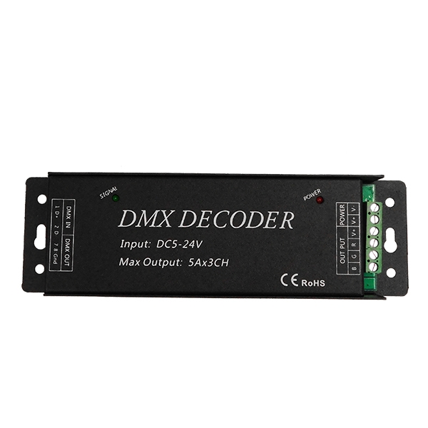 Ασύρματο LED RGB Controller DMX512 με Χειριστήριο Αφής 2.4G RF 5V (75w) - 12V (180w) - 24V (360w) DC - Image 4