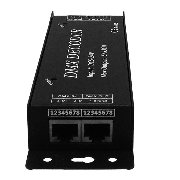 Ασύρματο LED RGB Controller DMX512 με Χειριστήριο Αφής 2.4G RF 5V (75w) - 12V (180w) - 24V (360w) DC - Image 2