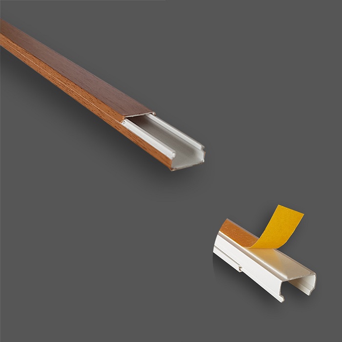 Κανάλι Καλωδίων Πλαστικό Ξύλο 20x10mm με Αυτοκόλλητη Ταινία