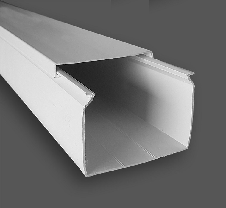 80x60mm Κανάλι Καλωδίων Πλαστικό Λευκό