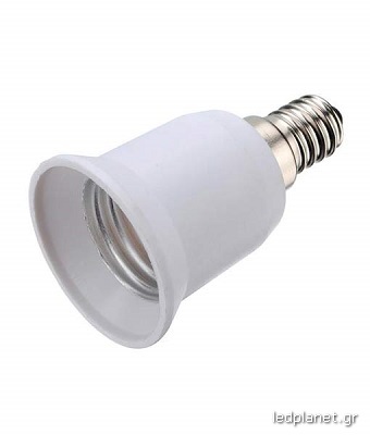 Αντάπτορας LED για μετατροπή λαμπών E14 σε E27