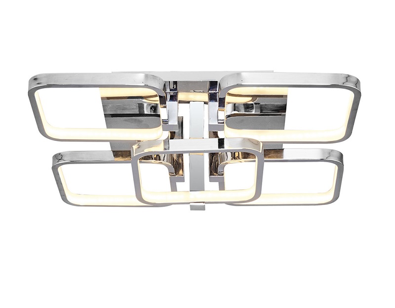 LED 75W Φωτιστικό Οροφής Μεταλλικό με Χρώμιο 50cm 4000K
