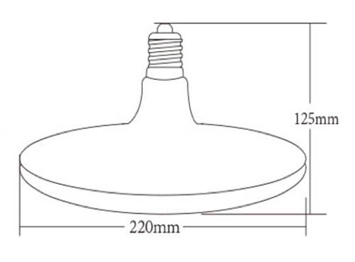 Λαμπτήρας E27 32W σε Θερμό φως 3000K - Image 2