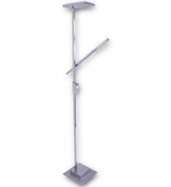 Επιδαπέδιο Φωτιστικό LED 30Watt με Ενσωματωμένο Dimmer και Βάση Χρώμιο 180cm