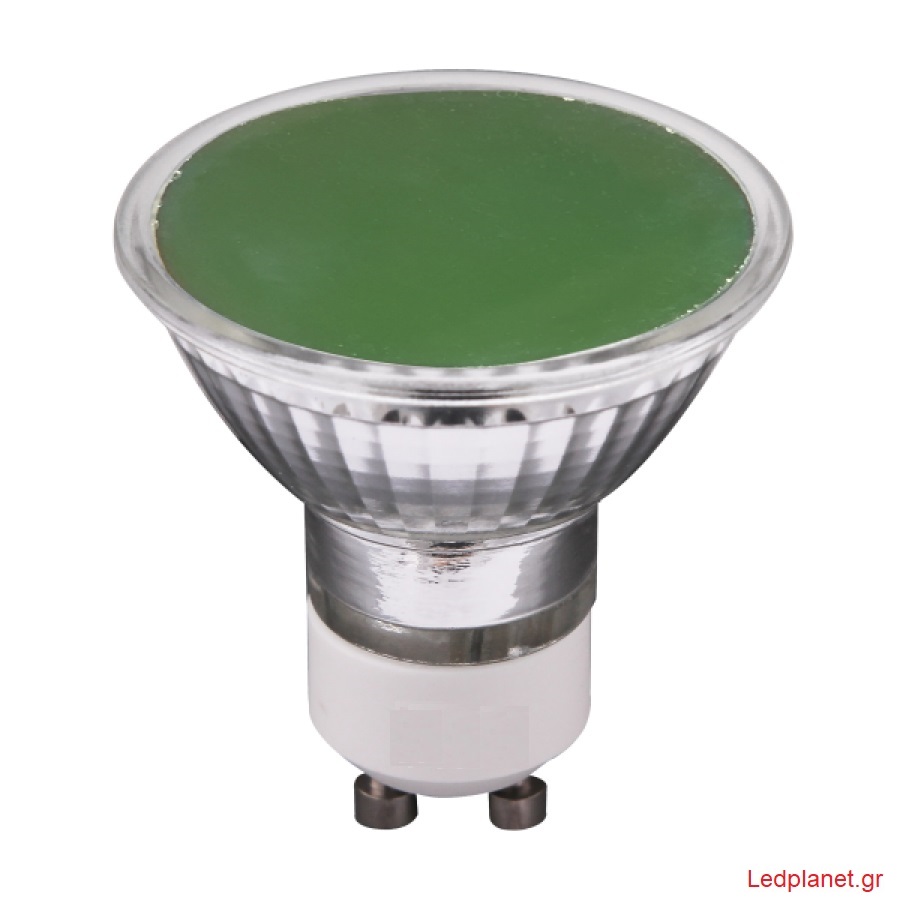 LED Σποτ Λάμπα GU10 3W Πράσινο