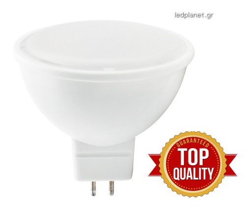 Epistar LED Spot Λάμπα MR16 5W 12V Ψυχρό Λευκό 6400Κ Κορυφαίας Ποιότητας