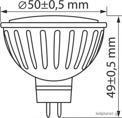 ORO Λάμπα LED Spot MR16 6W σε Ψυχρό φως 6000K - Image 2
