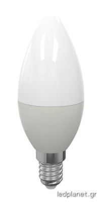 ORO Λάμπα Led Κεράκι E14 C37 6W σε Ψυχρό φως 6500K