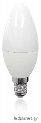 ORO PREMIUM Λάμπα Led Κεράκι E14 C37 7W σε Θερμό φως 3000K