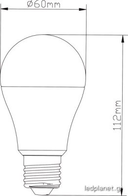 ORO Λάμπα Led E27 A60 14W σε Ενδιάμεσο Λευκό φως 4000K - Image 2