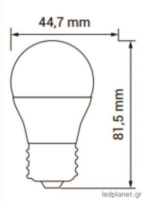 ORO Λάμπα Led Σφαιρικό Γλομπάκι Ε27 6W σε Ενδιάμεσο Λευκό φως 4000K - Image 2