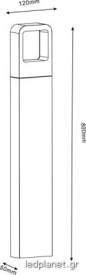 ORO LED Φωτιστικό εδάφους 6W IP54 σε θερμό Φως 3000K - Image 2