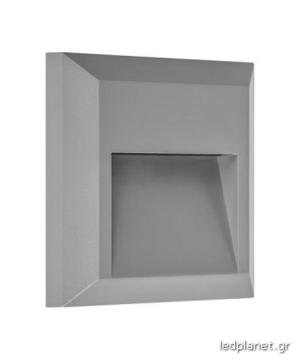 ORO Brick LED Απλίκα 1.2W IP65 Τετράγωνη σε Ενδιάμεσο Φως 4000K