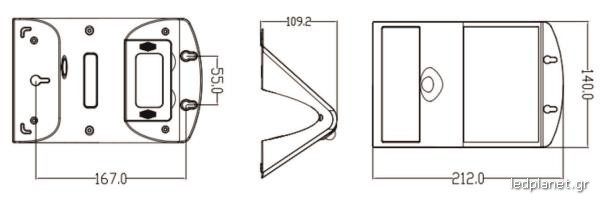 ORO LED Ηλιακό Φωτιστικό 3.2W 3000K ή 6000K με Ανιχνευτή Κίνησης - Image 2
