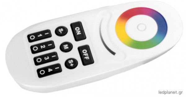 LED RGB 4 Zone Ασύρματο Χειριστήριο RF 216 Watt 12 Volt για Ταινίες LED