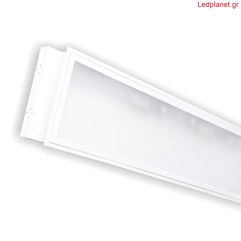Χωνευτό Πρισματικό Φωτιστικό T8 για LED Λάμπες 2X9W 30X60cm