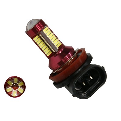 Λαμπτήρας LED H9 Can Bus με 78 SMD 4014 10-30v 6000k