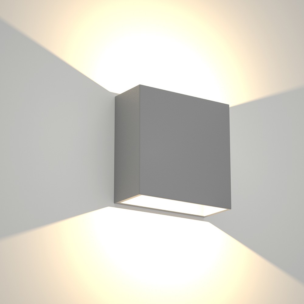 Μαύρο Επιτοίχιο Led 4W Φωτιστικό Up-Down Στεγανό IP65 με Ρύθμιση Γωνίας Δέσμης Φωτός 3000K - Image 2