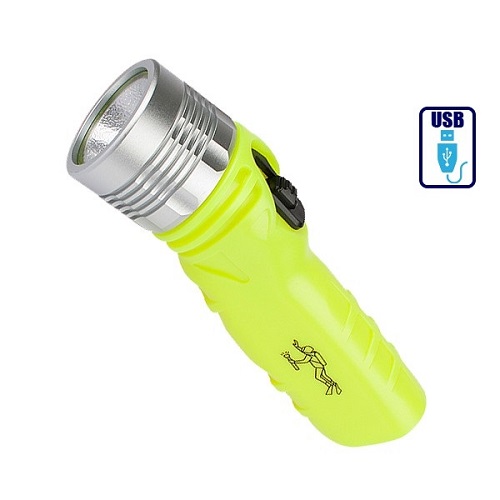 Αδιάβροχος Καταδυτικός Φακός IP68 3 Watt COB