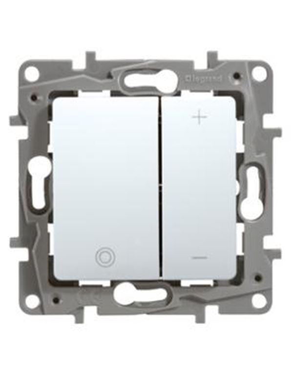 Dimmer Πλήκτρου Πυράκτωσης και Ιωδίνης Χωρητικό 40-400W Λευκό Legrand