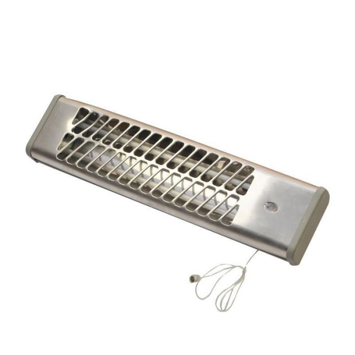 Επιτοίχια Θερμάστρα 1200W Μπάνιου Ασημί