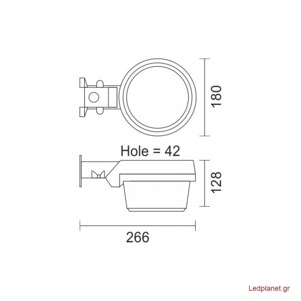 LED Φωτιστικό Δρόμου Με Αισθητήρα Φωτός 50W SMD 120° IP65 Epistar - Image 2