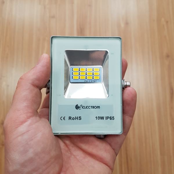 Προβολέας Led ipad 10W Electrom - Θερμό φως 3100K στεγανός IP65 - Image 2