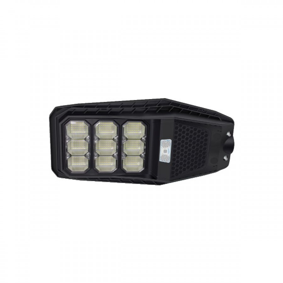 LED 100W Solar Φωτιστικό Δρόμου Ηλιακό Ανθρακί 160° IP65 Epistar - Image 2
