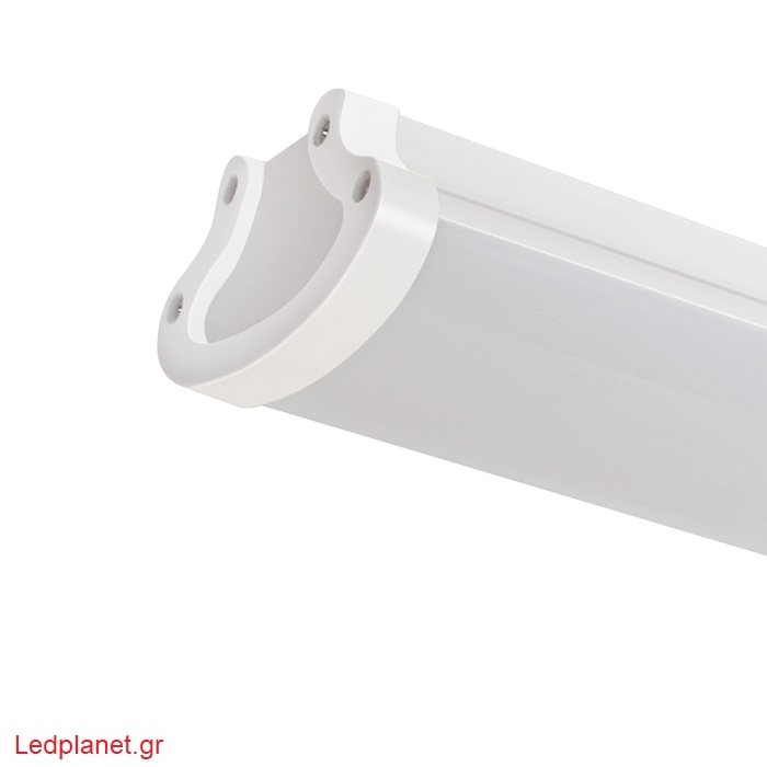 LED 120W Κρεμαστό Γραμμικό Φωτιστικό Οροφής 240cm 13000Lm Ενδιάμεσο Λευκό 4000K Αδιάβροχο IP54 - Image 3