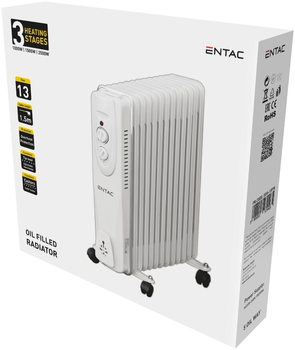 Ηλεκτρικό Καλοριφέρ Λαδιού 2500W με 13 Φέτες - Image 2