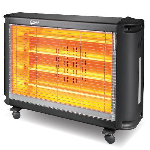 Ηλεκτρική Σόμπα Χαλαζία 2200W με Ροδάκια και Δημιουργία Ατμού