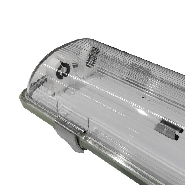 2 x 60cm Αδιάβροχο IP65 Σκαφάκι για Λάμπα Φθορίου LED