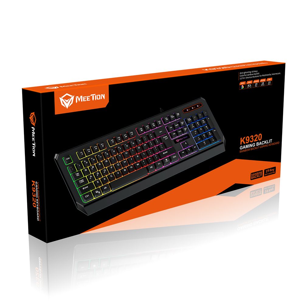 Gaming Keyboard USB Αγγλικό US Meetion K9320 - Image 6