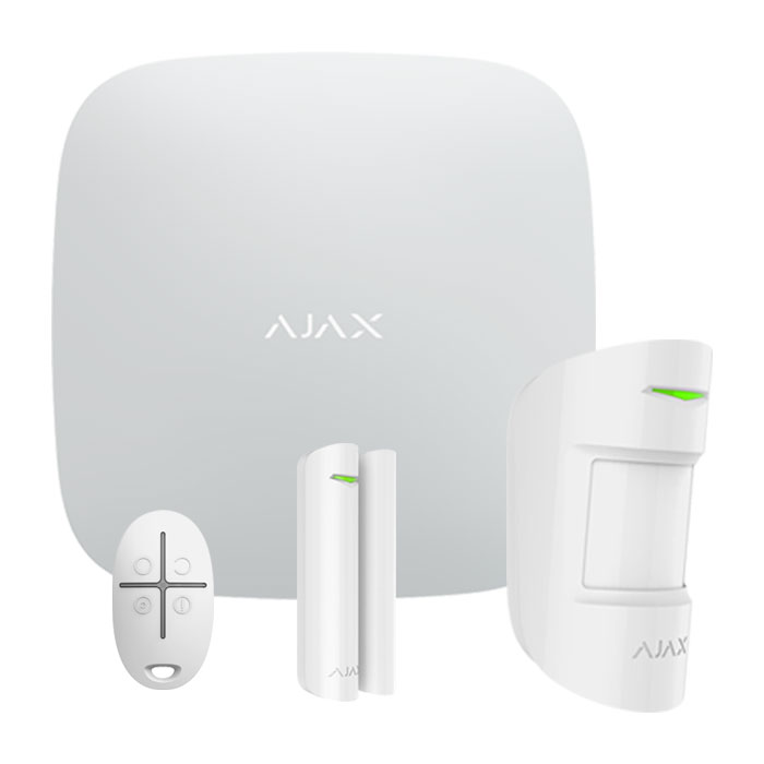 Ajax Starter Kit Σύστημα Συναγερμού LAN και GSM Λευκό