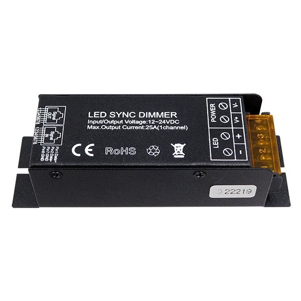 Ασύρματο LED Dimmer με Χειριστήριο Αφής 2.4G SYNC 12v (300w) - 24v (600w) και σύνδεση με καλώδιο RJ45 - Image 5