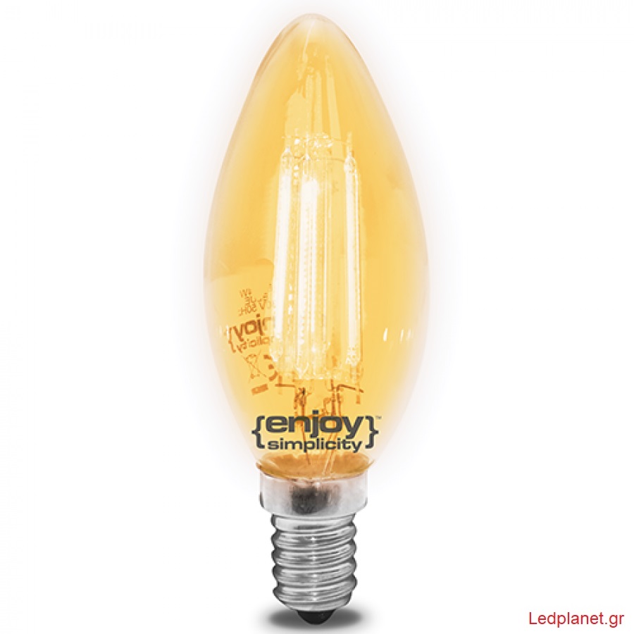 Λάμπα LED 4watt Ε14 Κεράκι Filament KITΡINO