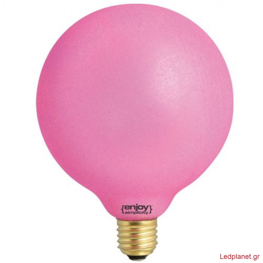 Λάμπα LED 0,8W Ε27 Γλόμπος Μεγάλος ΡΟΖ