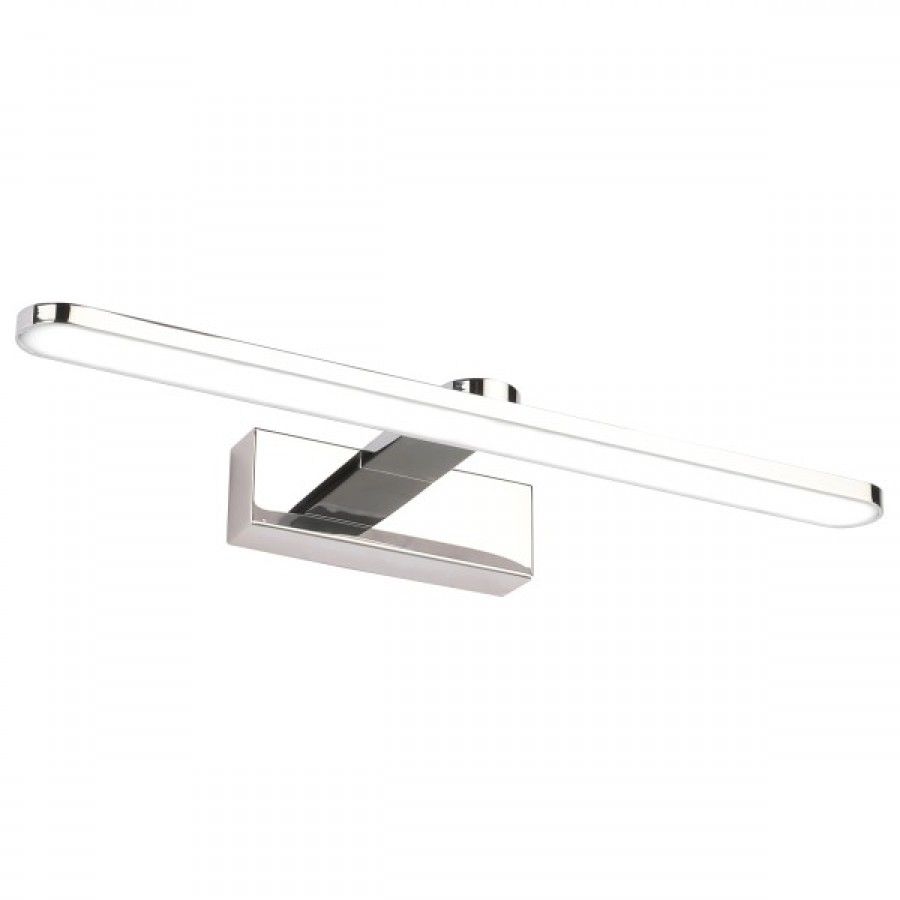 LED Φωτιστικό Λουτρού Χρώμιο 10W Μεταλλικό IP44 Ουδέτερο Φως 4000K