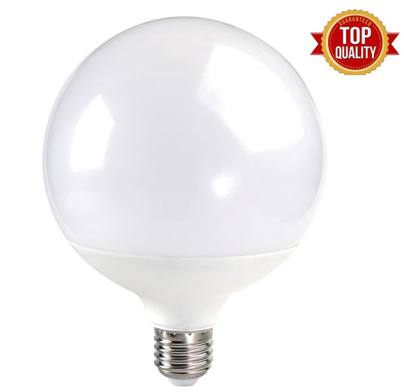 Epistar LED Λάμπα 20W E27 Γλόμπος G125 Ψυχρό Λευκό 6400Κ Κορυφαίας Ποιότητας