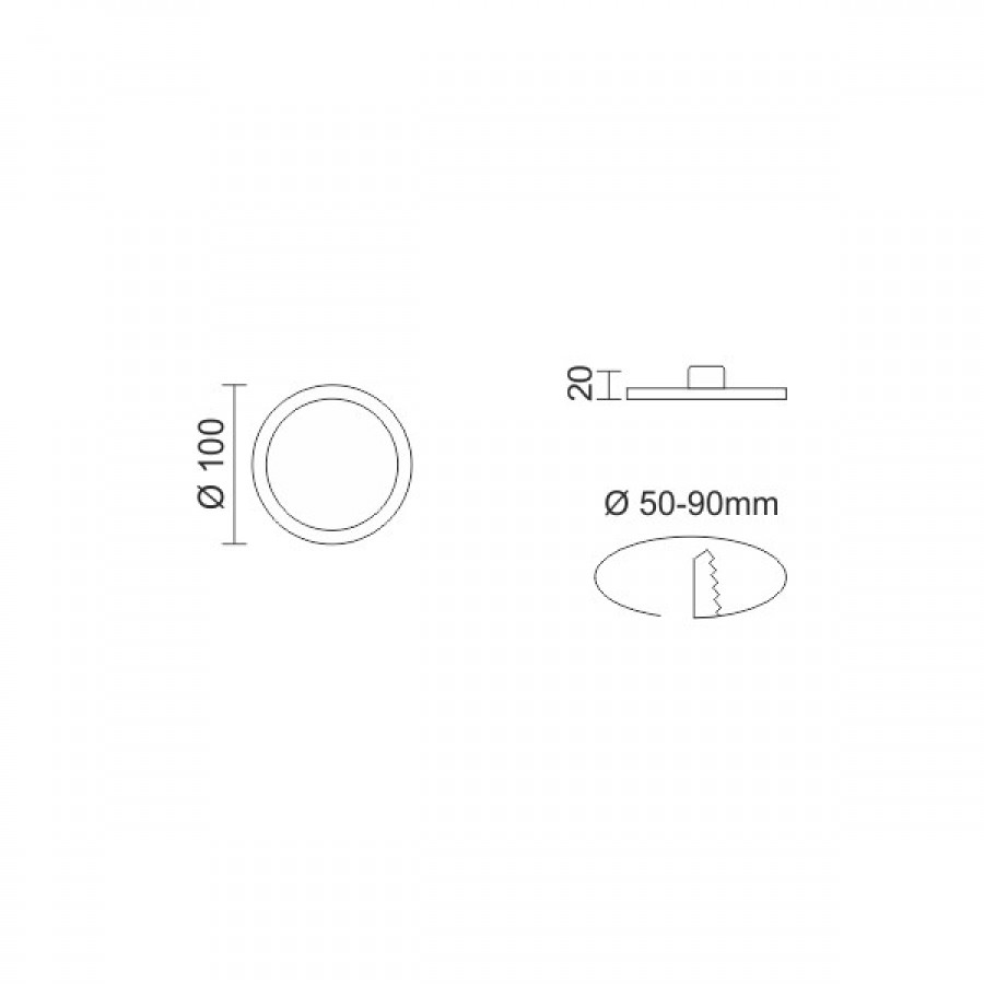 LED Panel 10W Στρογγυλό Slim Downlight Ουδέτερο Λευκό 4000K EPISTAR - Image 3