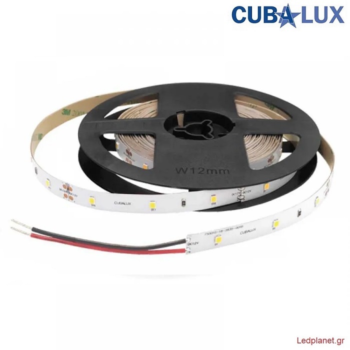 Led Ταινία 6W 24V IP20 Ψυχρό Λευκό 6000K Cubalux (5 μέτρα)