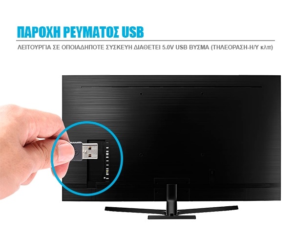Κιτ Κρυφού Φωτισμού Θερμό Λευκό με USB για Τηλεοράσεις (4 κομμάτια 50cm) - Image 5