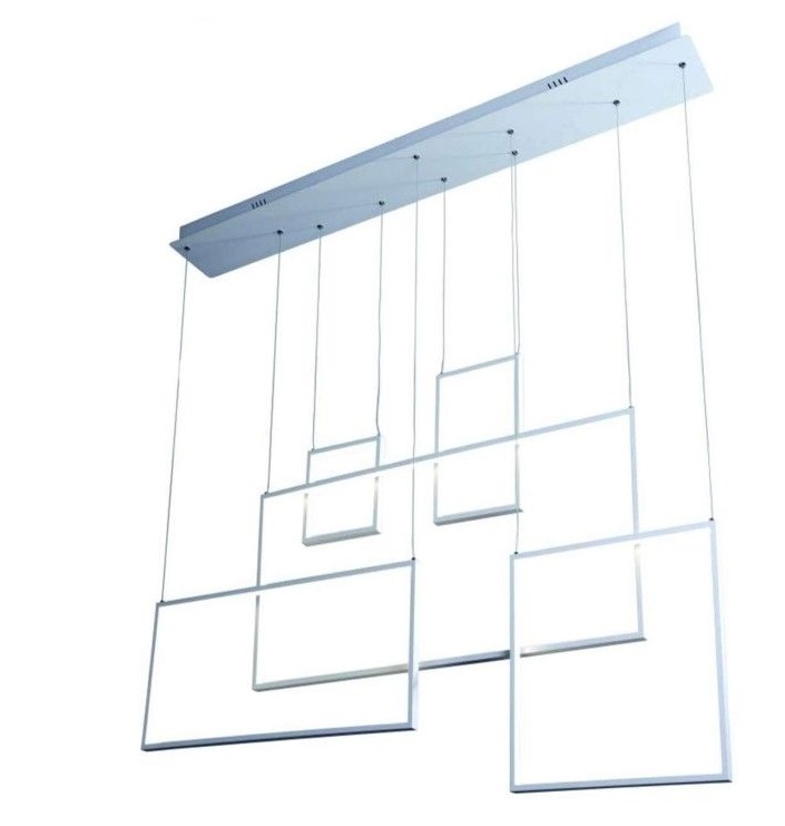 Κρεμαστό Φωτιστικό Οροφής Ράγα LED 160W Αλουμίνιο σε Χρώμιο 11200Lm
