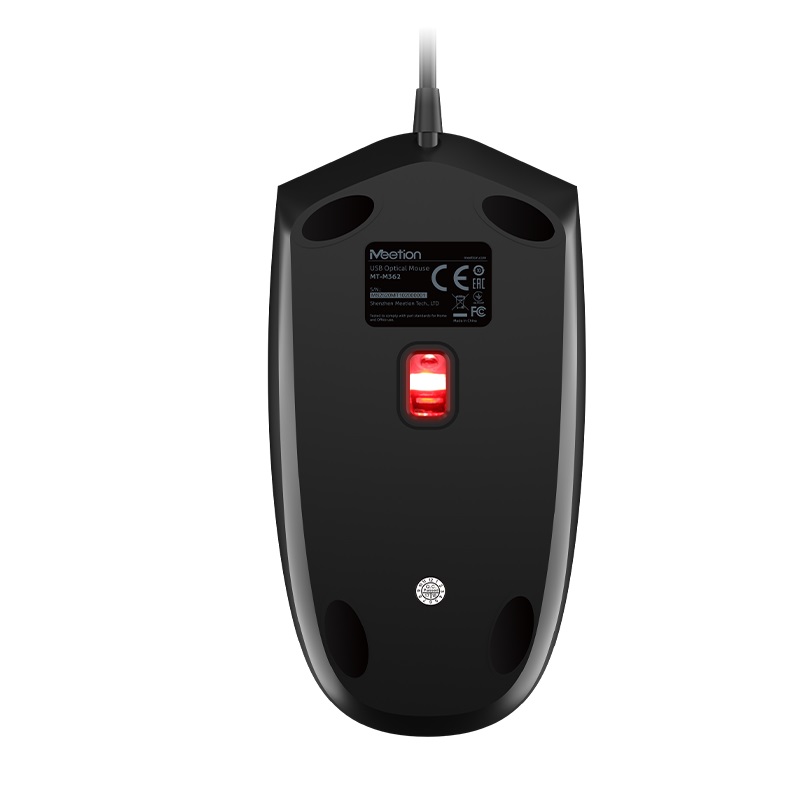 Meetion MT-M362 Optical Wired Mouse / Black - Image 4
