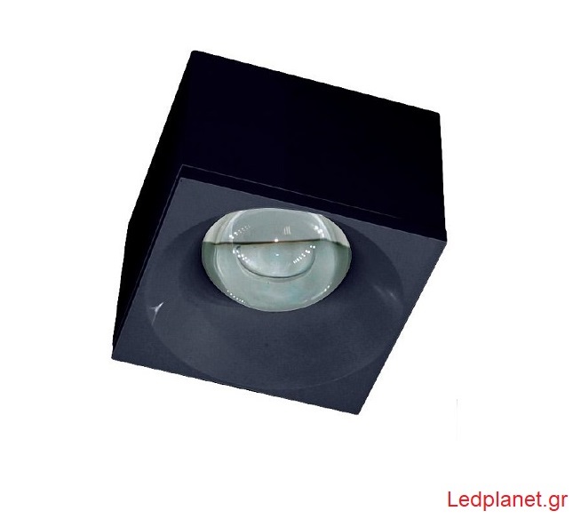 Μαύρο Φωτιστικό Led Cob Τετράγωνο Επιτοίχιο 7W 4000K (Εγγύηση 3 ΧΡΟΝΙΑ)
