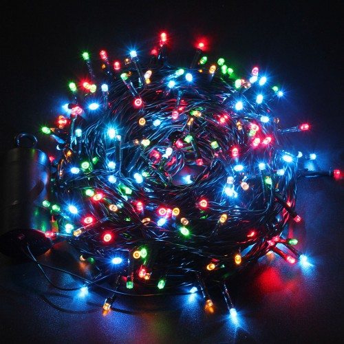 ΧΡΙΣΤΟΥΓΕΝΝΙΑΤΙΚΑ ΛΑΜΠΑΚΙΑ 100LED RGB ΜΕ ΠΡΑΣΙΝΟ ΚΑΛ. ΜΕ ΠΡΟΓΡΑΜΜΑ