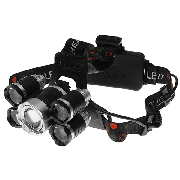 Πανίσχυρος Φακός Κεφαλής LED 50W 5000 Lumen Ασημί Επαναφορτιζόμενος IP44