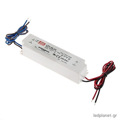 Αδιάβροχο Τροφοδοτικό led-driver 35W στα 24V για ταινίες & λάμπες LED πλαστικό IP67 Mean Well