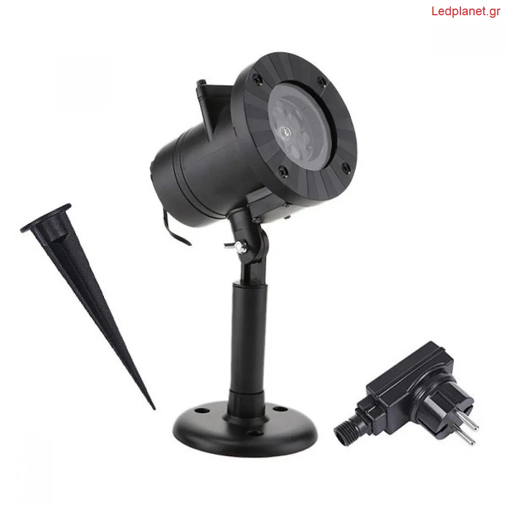 Προβολέας LED RGB Εξωτερικού Χώρου με 12 Διαφορετικά Σχέδια IP67 - Image 2